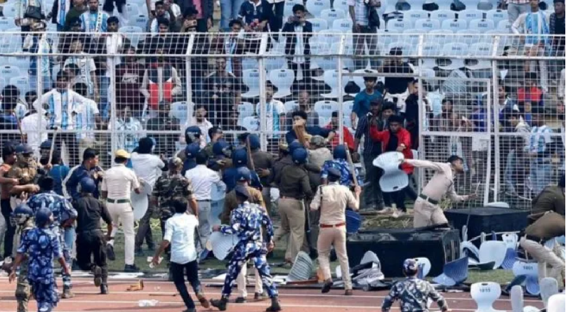 India: la breve visita de Messi provocó el enojo de los hinchas