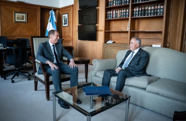 Jaldo se reunió con el ministro del Interior, Diego Santilli en Buenos Aires