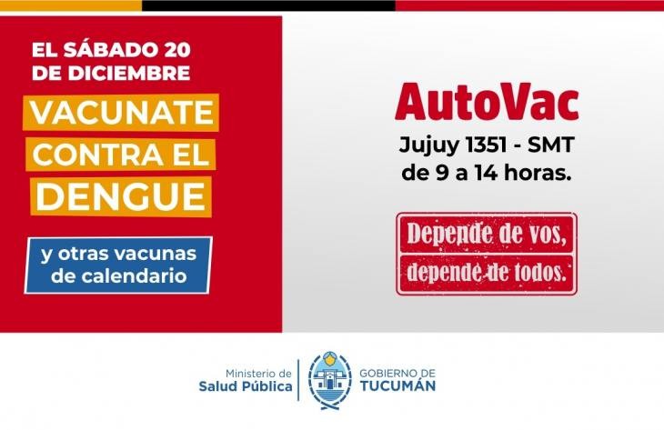 Salud refuerza la prevención con una jornada de vacunación contra el dengue este sábado