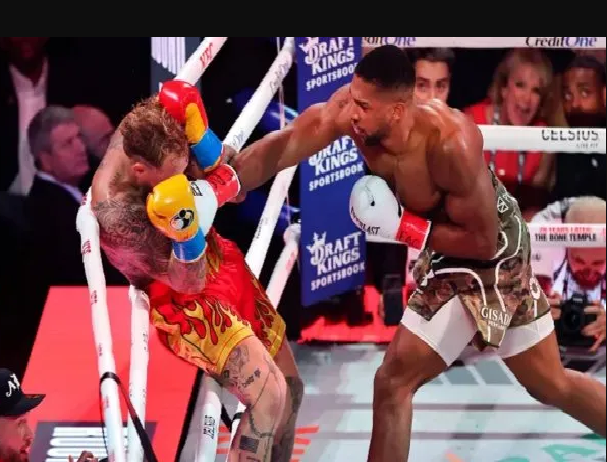 Impresionante Ko de Anthony Joshua a Jake Paul 