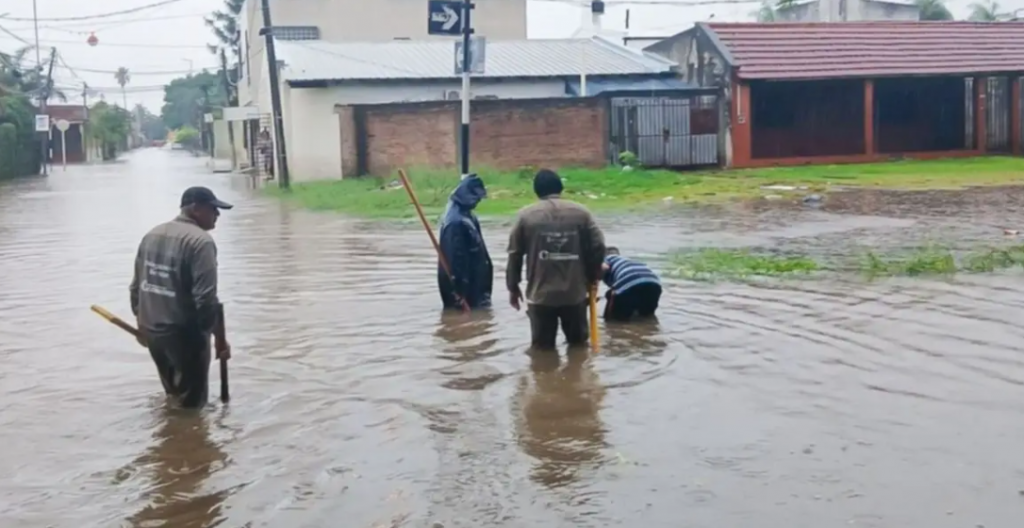 Temporal golpea fuerte a Corrientes