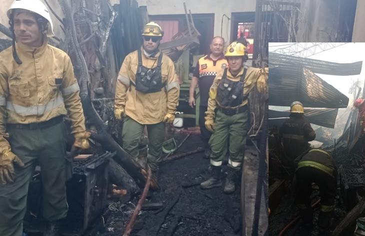 Sofocan el incendio de una carpintería familiar en Banda del Río Salí