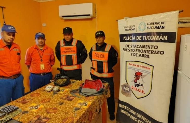 Encuentran una mochila con más de 1 kilo de marihuana abandonada en la ruta Nacional 34