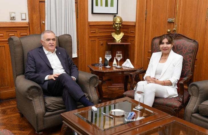 El gobernador Jaldo recibió a la senadora Sandra Mendoza