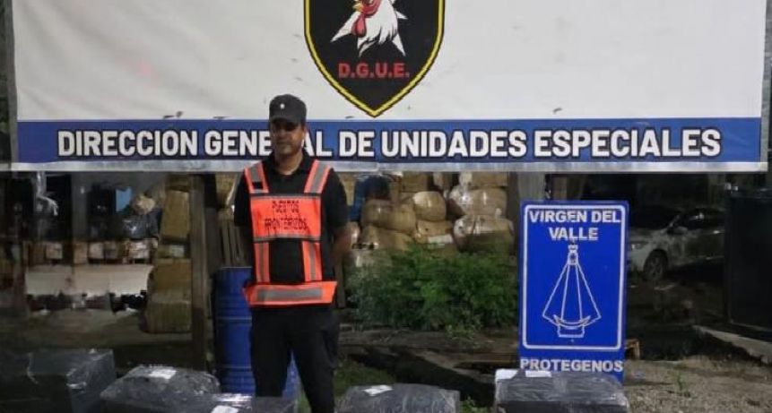 Operativo Lapacho: Incautan 100 kilos de hojas de coca y mercadería ilegal