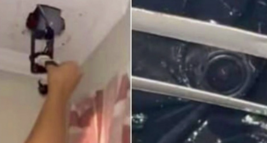 Una estudiante descubrió cámaras ocultas en su habitación 
