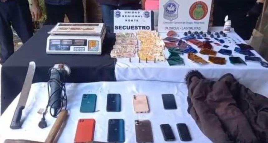 Esclarecen un robo y desbaratan un “Kiosco” dedicado a la comercialización de estupefacientes