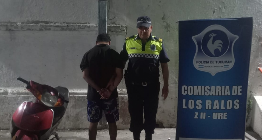 Los Ralos: quedó aprehendido por amenazar con un cuchillo al personal policial