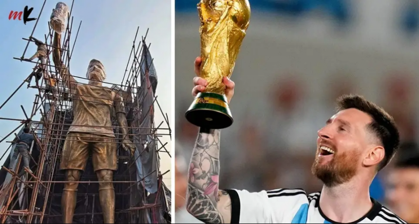 India: se prepara para recibir a Messi con una estatua impresionante
