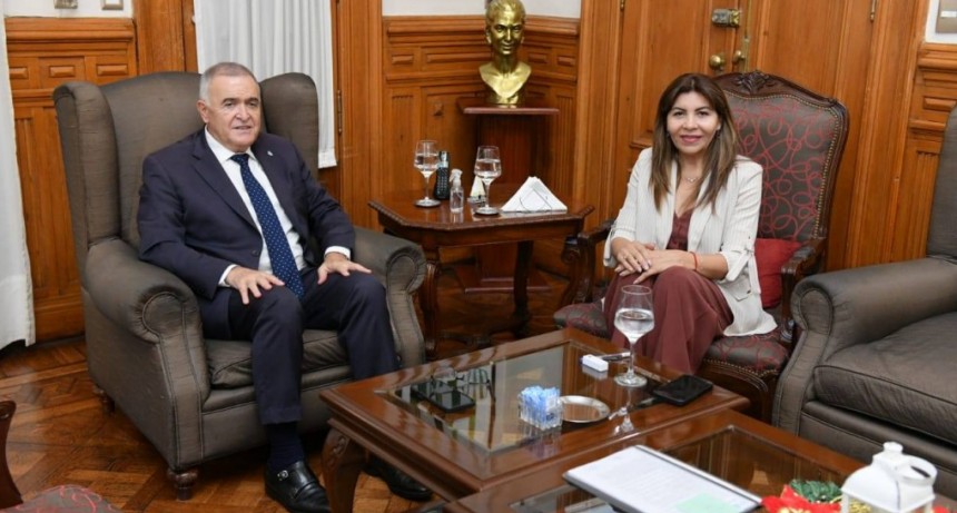 El gobernador Jaldo recibió a la senadora Sandra Mendoza