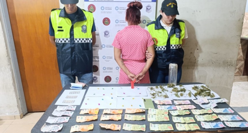 "La sucia"  fue sorprendida por la policía cuando comercializaba drogas