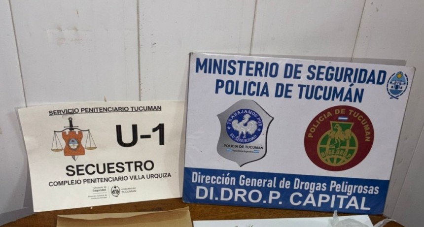 Tras controles de rutina en el interior del penal de Villa Urquiza, incautan sustancias prohibidas