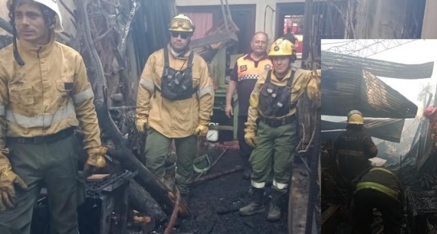 Sofocan el incendio de una carpintería familiar en Banda del Río Salí