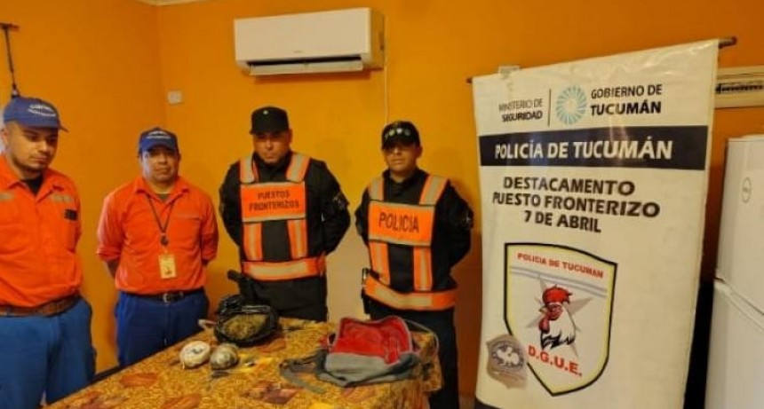 Encuentran una mochila con más de 1 kilo de marihuana abandonada en la ruta Nacional 34